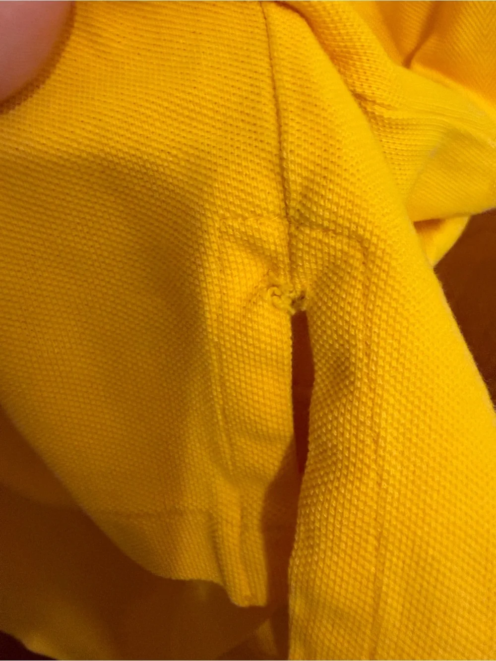 Ralph Lauren Yellow Polo Shirt with Navy Pony